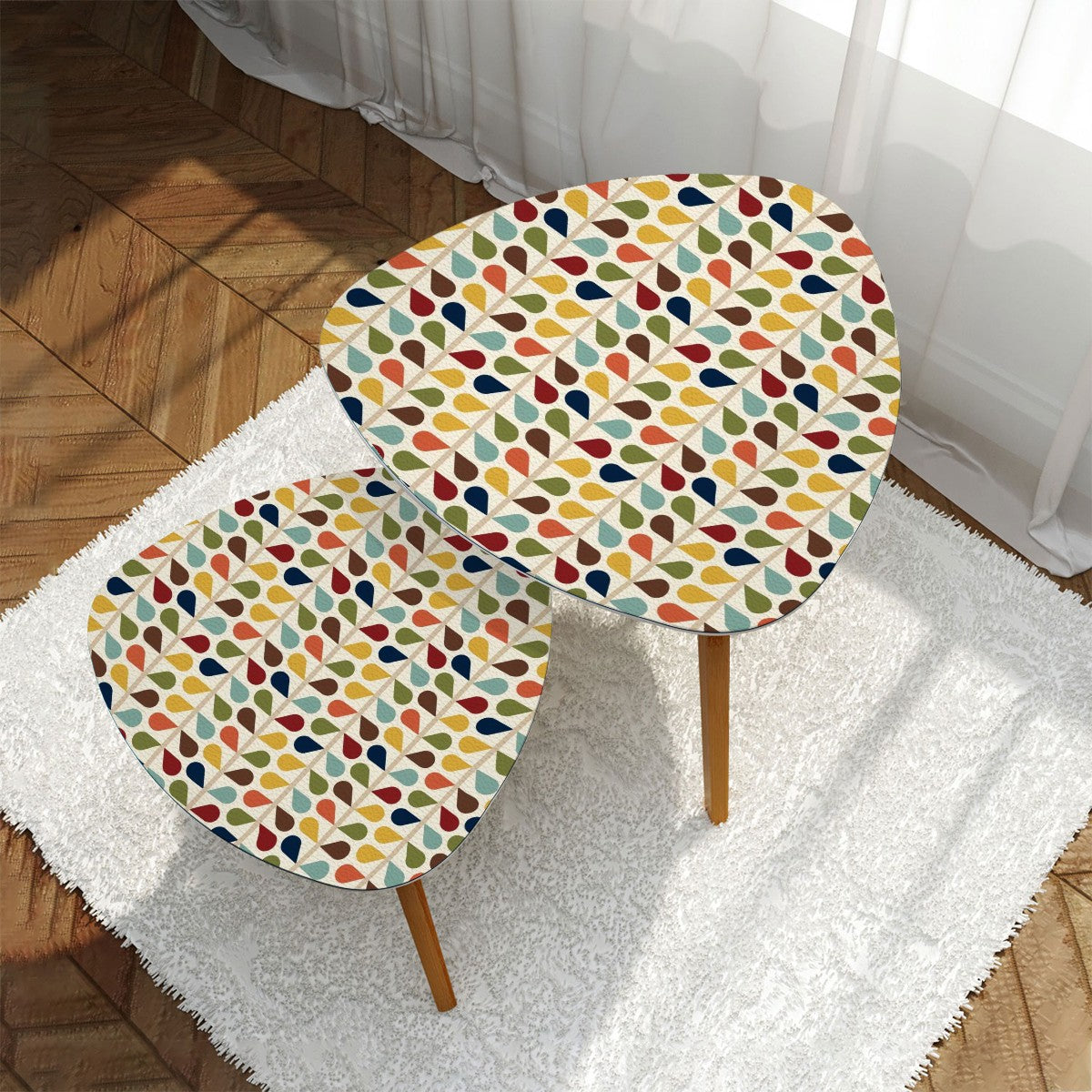 Scandinavian Modern Danish Mid Century Modern Nesting Tables - Mid Century Modern Gal