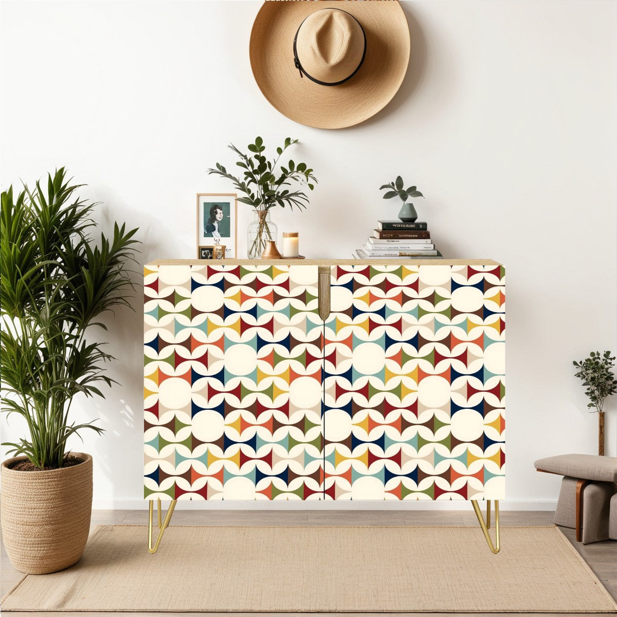 Scandinavian Designed Mid Century Modern Wooden Storage Cabinet - Mid Century Modern Gal