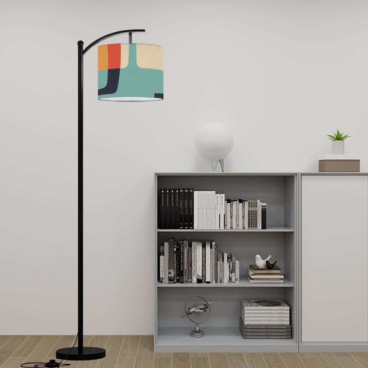 Mid Century Modern Floor Lamp, Geometric Mod Designed Modern Lighting - Mid Century Modern Gal