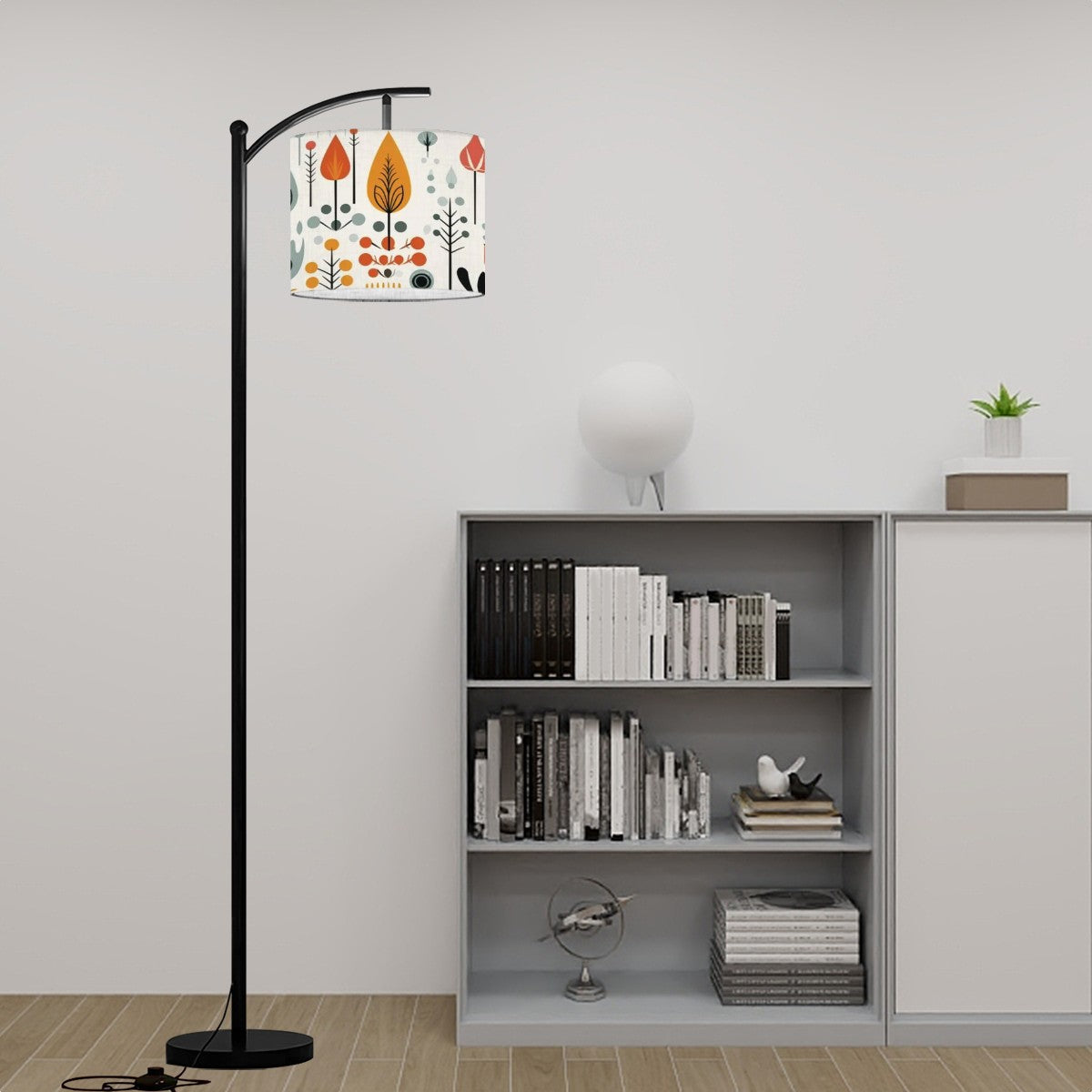 Mid Century Modern Scandi Modern Danish Designed Arc Floor Lamp - Mid Century Modern Gal