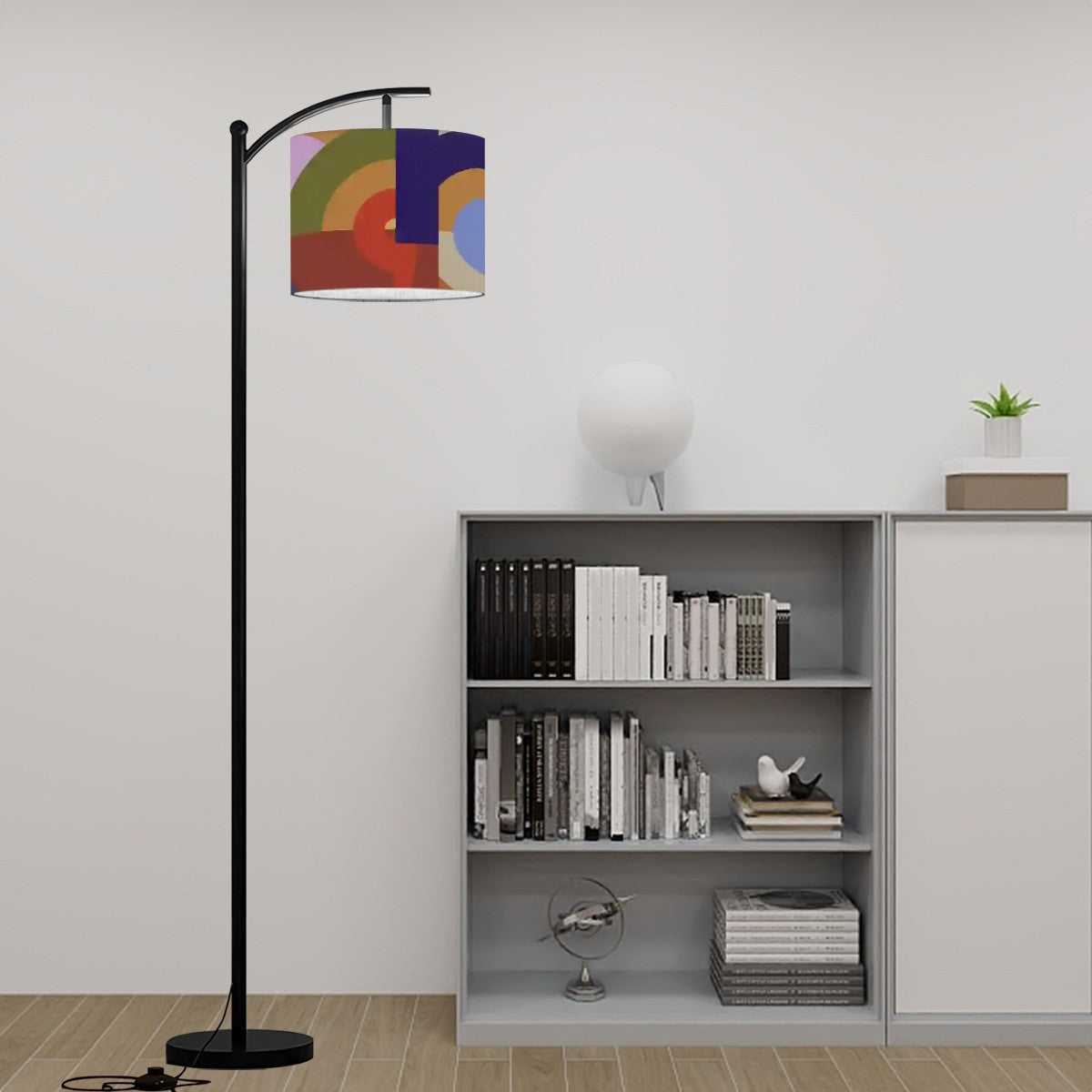 Mid Century Modern Retro Geometric Groovy Bauhaus Designed Arc Floor Lamp - Mid Century Modern Gal