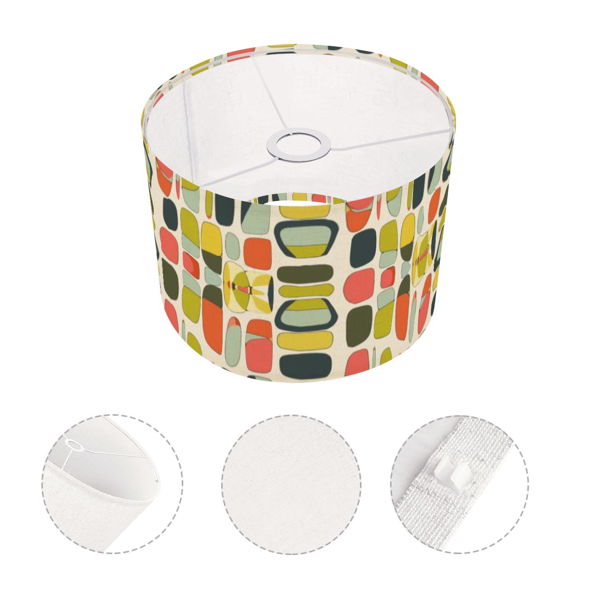 Mid Century Modern Designed Geometric Mod Lamp SHADE ONLY - For Arc Floor Lamps Only - Mid Century Modern Gal