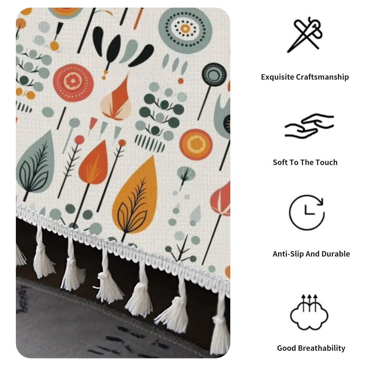 Mid Century Modern Scandinavian Flower Retro Mod Couch Covers Blanket - Mid Century Modern Gal