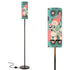 Poodle Lamp, Mid Century Modern Slim Tower Floor Lamp In Aqua And Pink Design - Mid Century Modern Gal