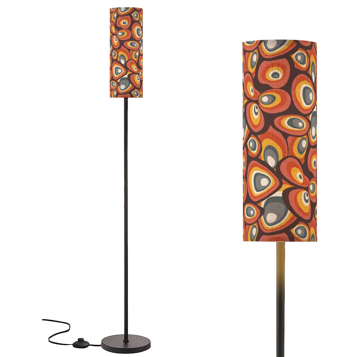 Groovy Retro 70s Hipster Mid Mod Floor Lamp - Mid Century Modern Gal