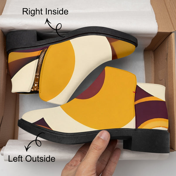 Trendy Mod 60s Hipster Shoe Boot