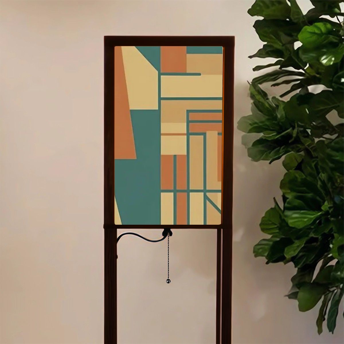Mid Century Modern Bourbon Bauhaus MCM Retro Floor Lamp with Shelves - Mid Century Modern Gal