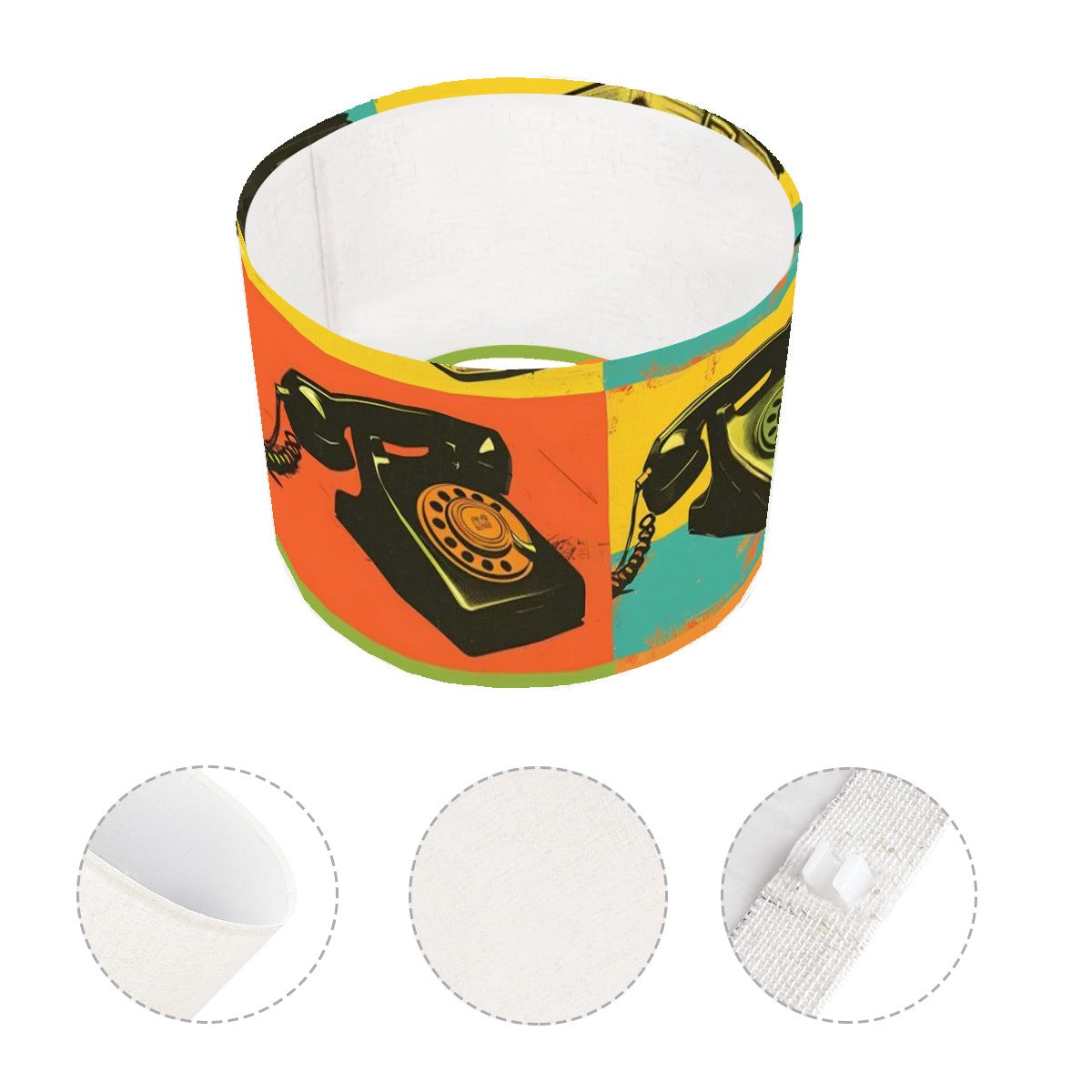 Mod 60s Retro Telephone Lamp Shade ONLY - Mid Century Modern Gal