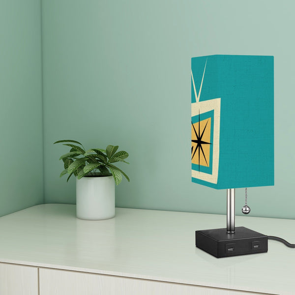 Atomic Cat Space Age Mid Century Modern Table Lamp