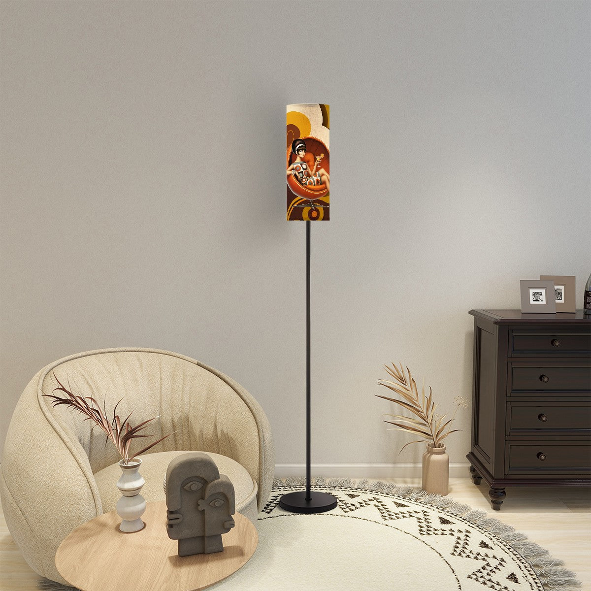 Mid Century Modern Groovy Mod Gal, Retro 60s Modern Floor Lamp - Mid Century Modern Gal
