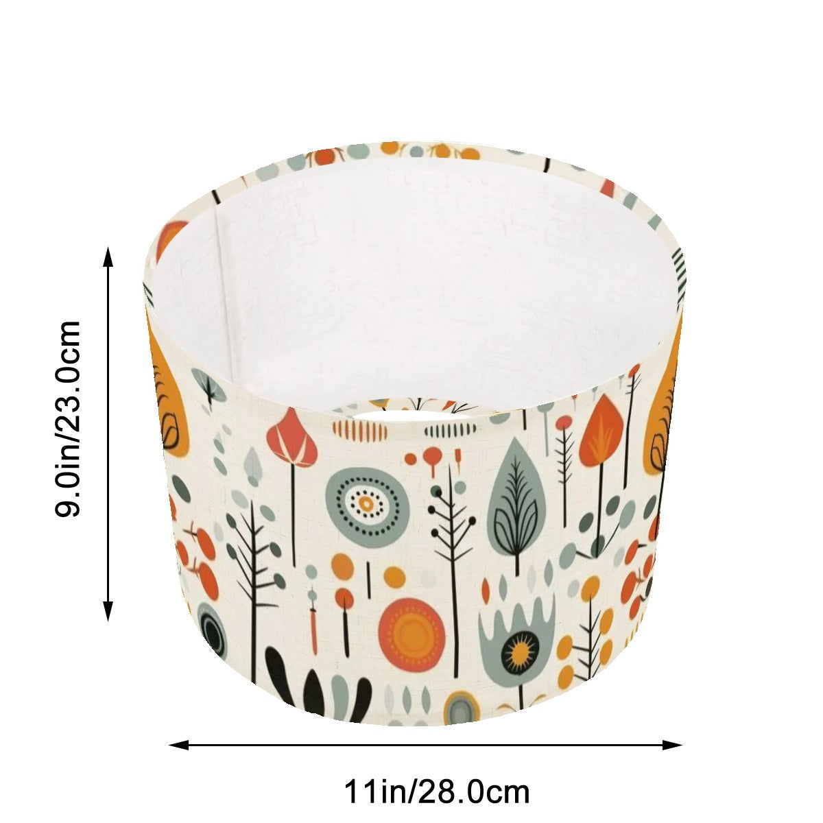 Floral Scandinavian Designed Modern Danish Lamp Shade ONLY - Mid Century Modern Gal