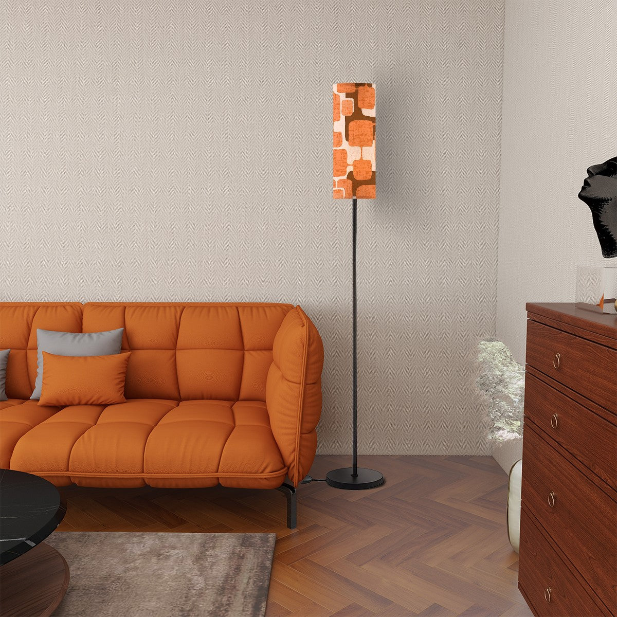 Retro Geometric Mid Century Modern Floor Lamp, Vintage Atomic Age Decor - Mid Century Modern Gal