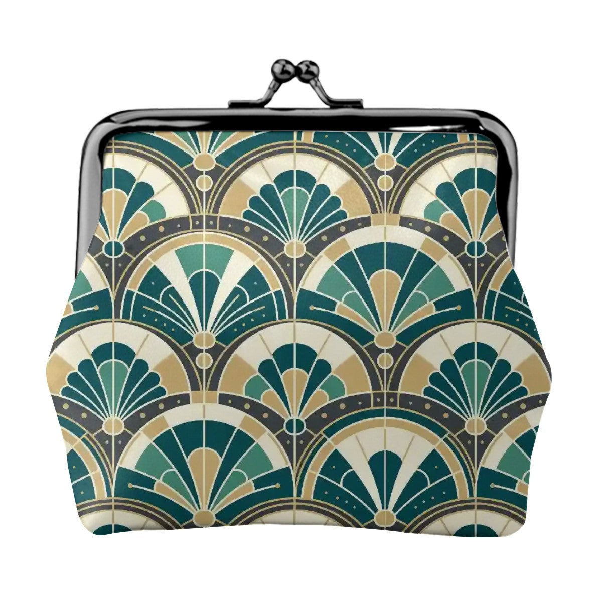 Art Deco Peacock Inspired Coin Purse - Mid Century Modern Gal