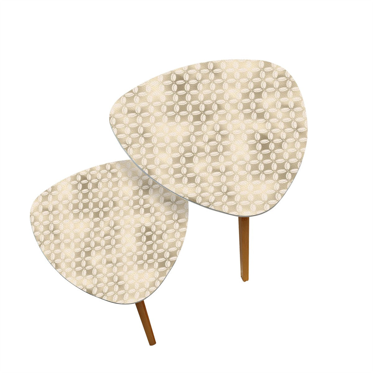 Art Deco Nesting Tables, Mid Century Modern End Tables - Mid Century Modern Gal