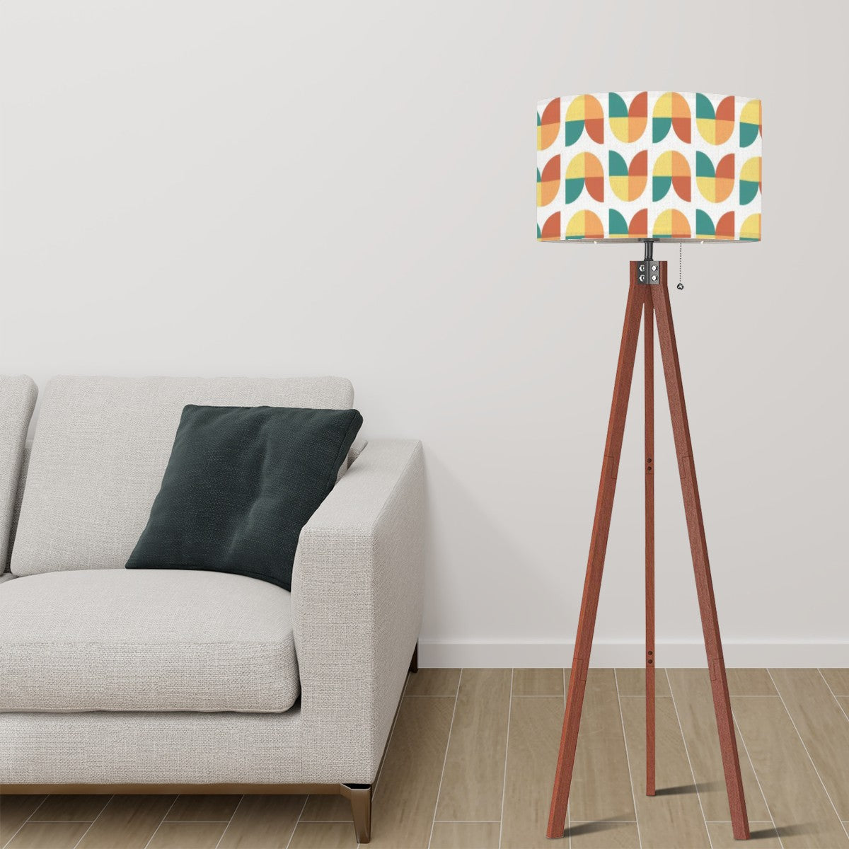 Scandinavian Flower Design, Mid Century Modern Tripod Floor Lamp - Mid Century Modern Gal