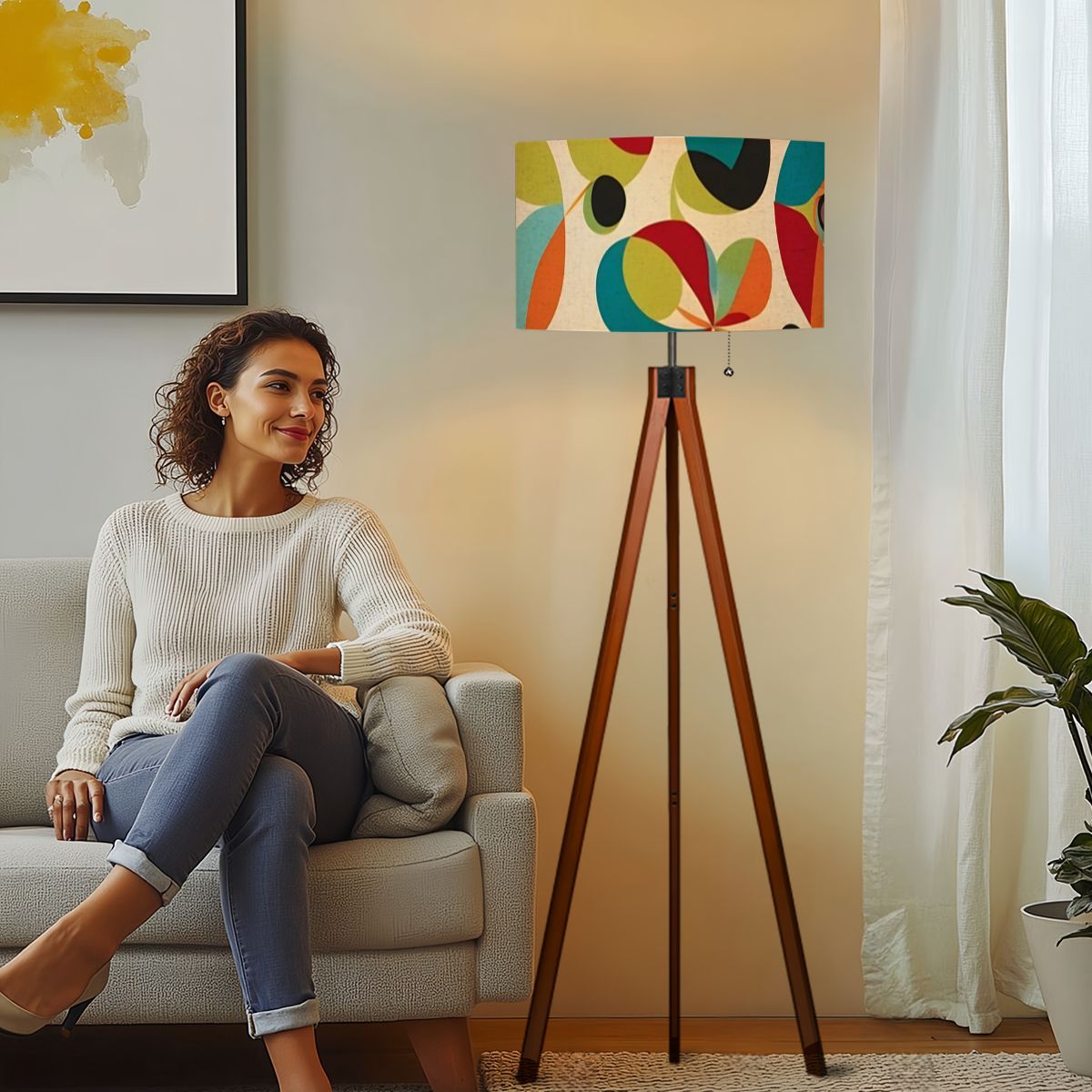 Tripod Floor Lamp (Made in USA) - Mid Century Modern Gal