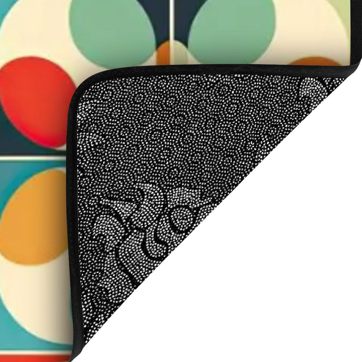 Mid Century Modern Carpet Stair Treads Colorful Retro Orbs - Mid Century Modern Gal
