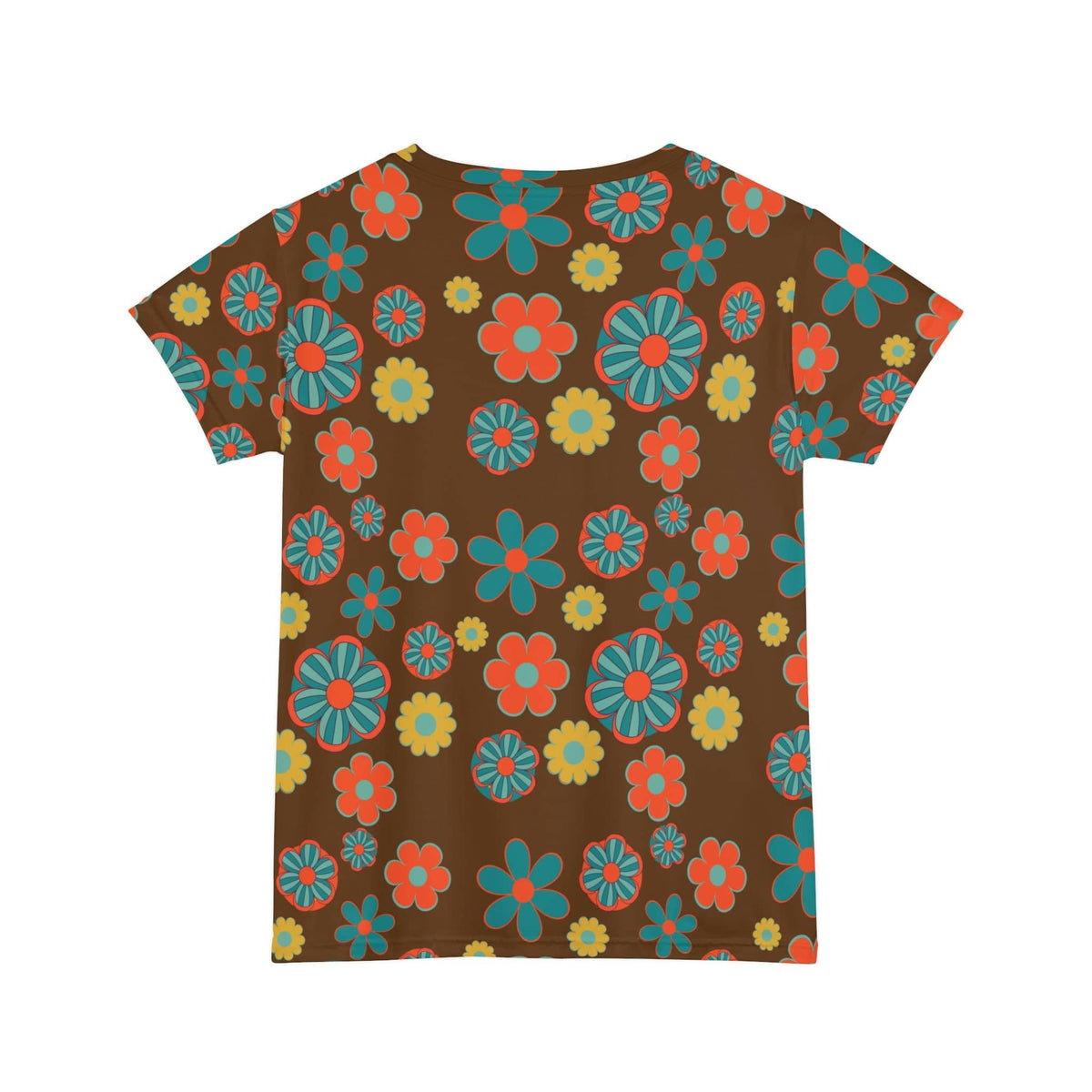 Flower Power, Atomic Cat, Hipster Vibes, Women's Short Sleeve Shirt All Over Prints