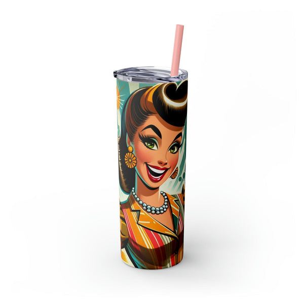 Bunco Gift, Funny Mid Century Modern Kitschy Style, It's Bunco Night Bitches! 20 oz.