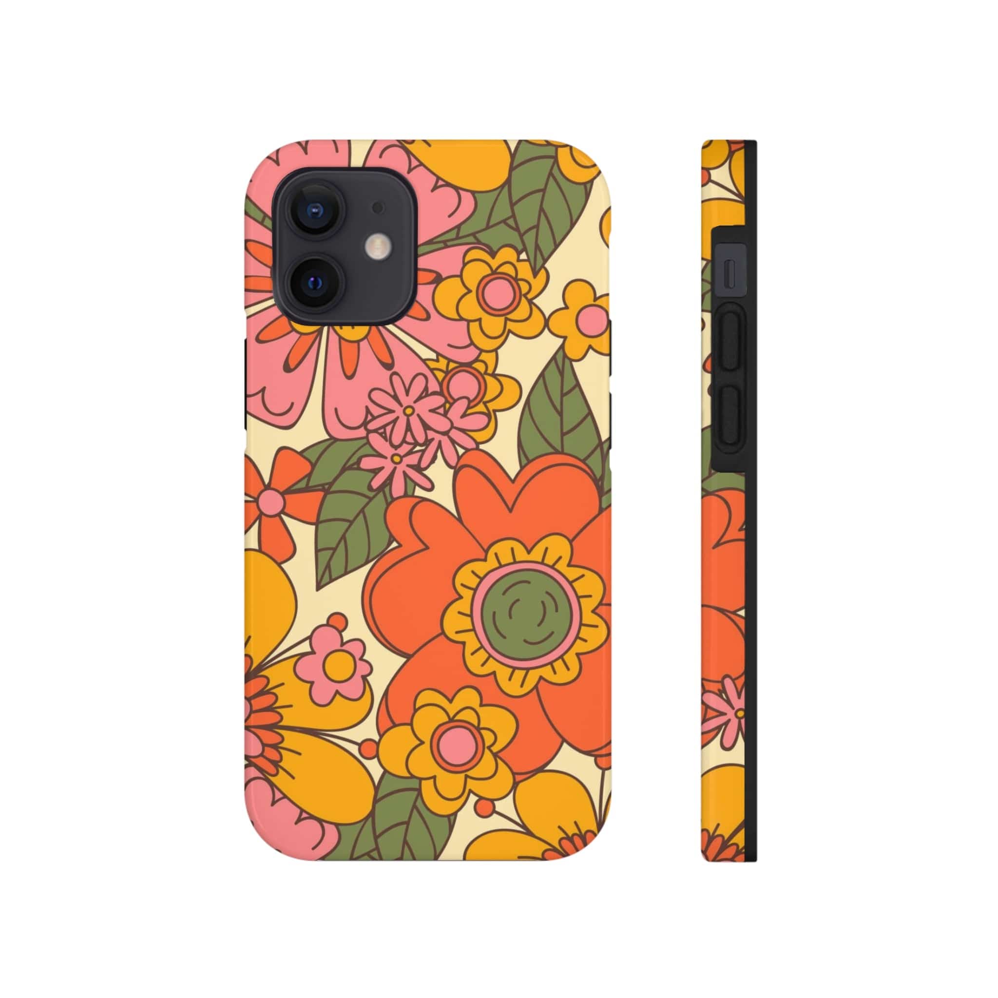 Groovy Retro Flower Power Vintage Inspired Pattern Smart Phones Tough Phone Cases Phone Case