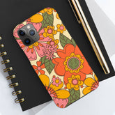 Groovy Retro Flower Power Vintage Inspired Pattern Smart Phones Tough Phone Cases Phone Case iPhone 11 Pro Mid Century Modern Gal