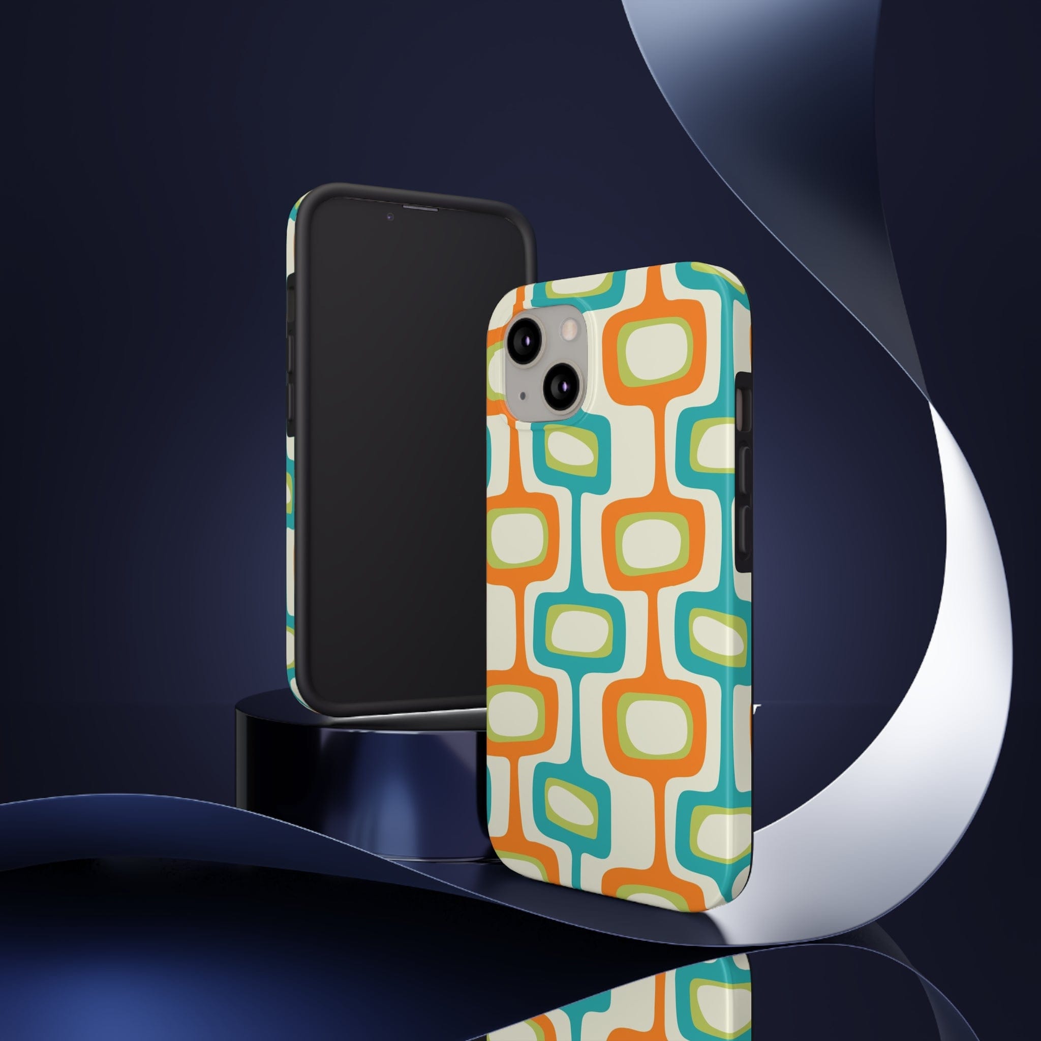 Mid Century Modern Groovy Googie Design, Colorful Smart Phone Touch Cases Phone Case iPhone 13