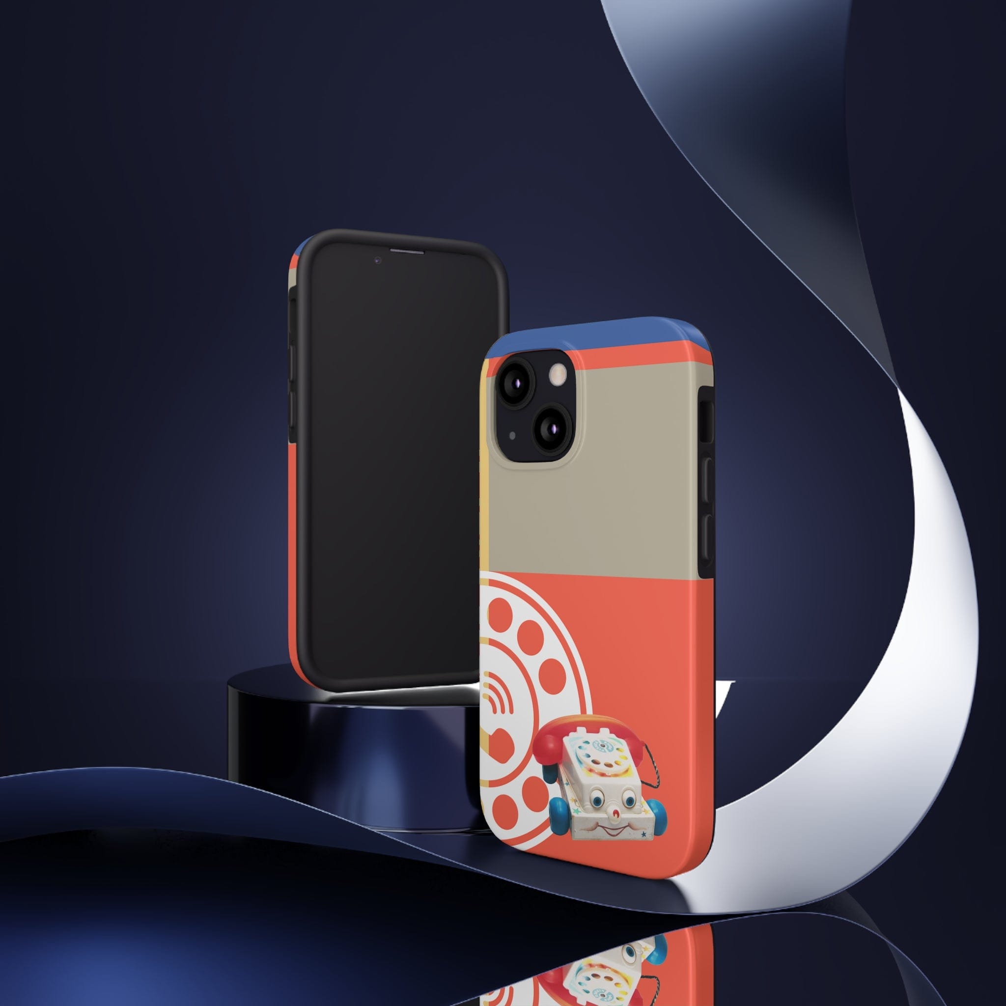 The First Original Phone, Eye Phone, Retro Kitschy Cute Rotary Phone, Tough Phone Cases Phone Case iPhone 13 Mini