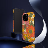 Groovy Retro Flower Power Vintage Inspired Pattern Smart Phones Tough Phone Cases Phone Case iPhone 13 Pro Mid Century Modern Gal