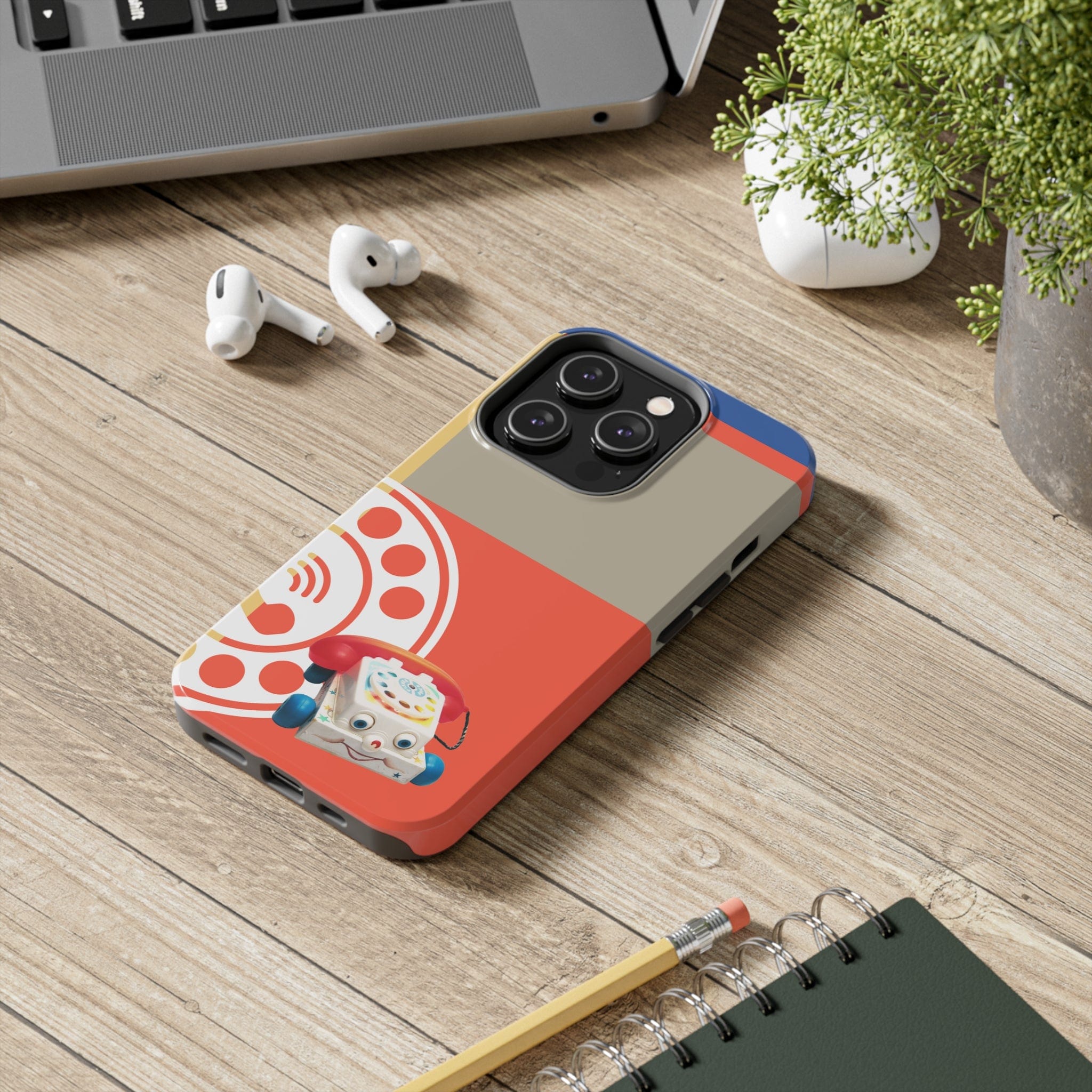 The First Original Phone, Eye Phone, Retro Kitschy Cute Rotary Phone, Tough Phone Cases Phone Case iPhone 14 Pro