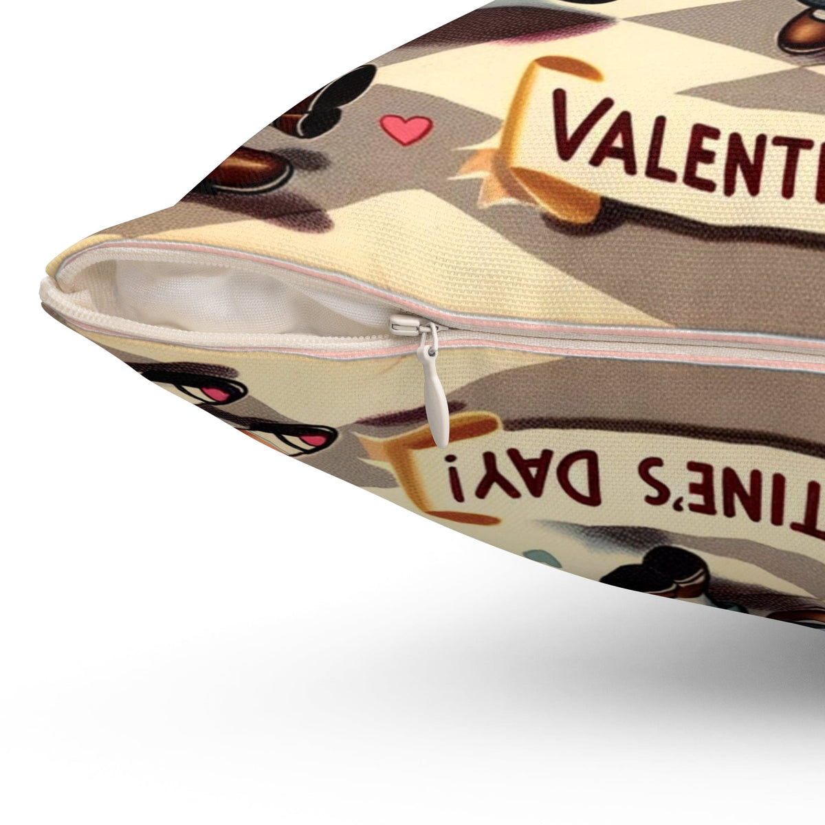 Kitschy Cute Valentine Vintage Mid Mod 50's Kids, Retro Valentine Love Pillow And Insert Home Decor