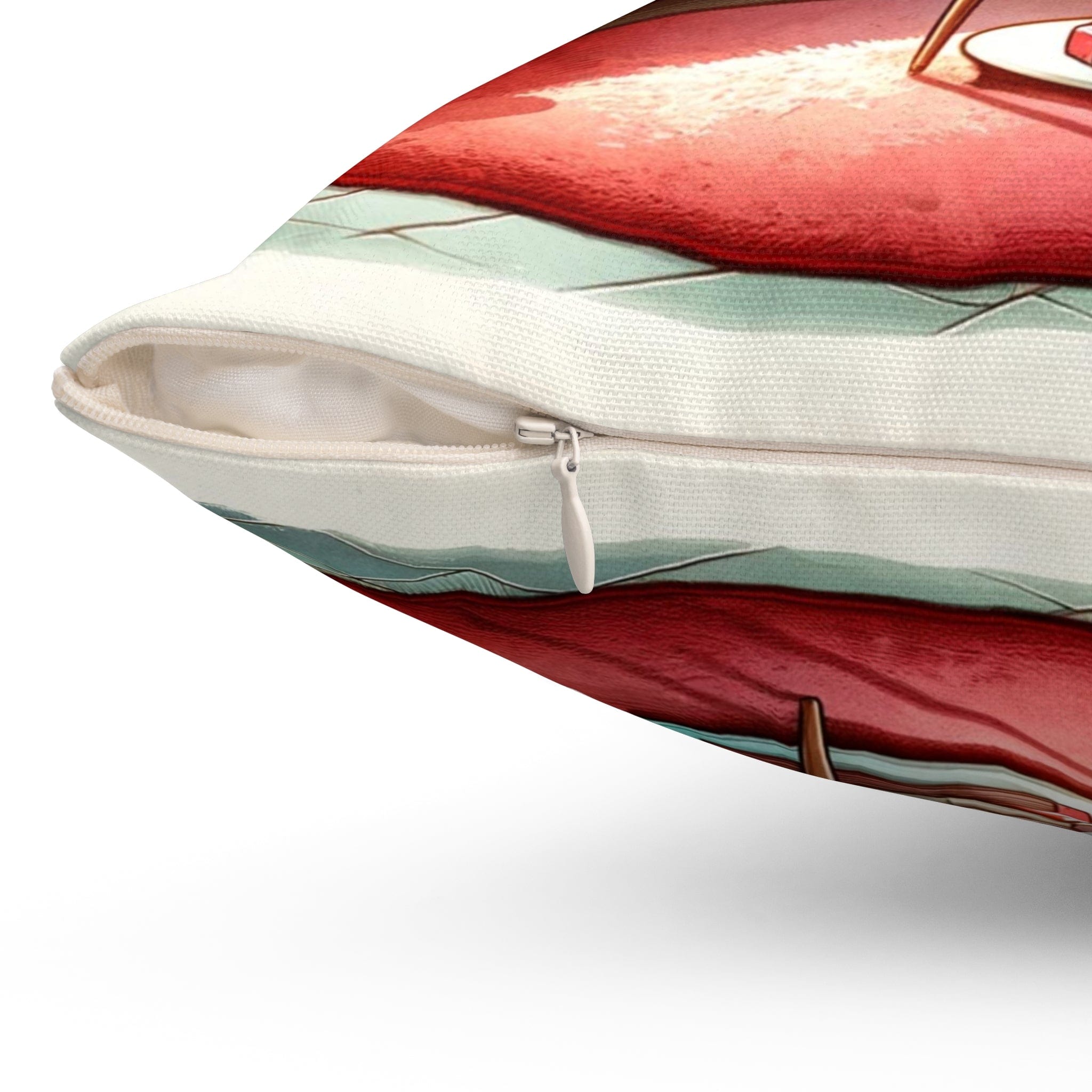 Mid Century Modern Atomic Cat, Valentine Kitsch Love Pillow, Pink, Aquas, Red, Retro Valentine Pillow And Insert Home Decor