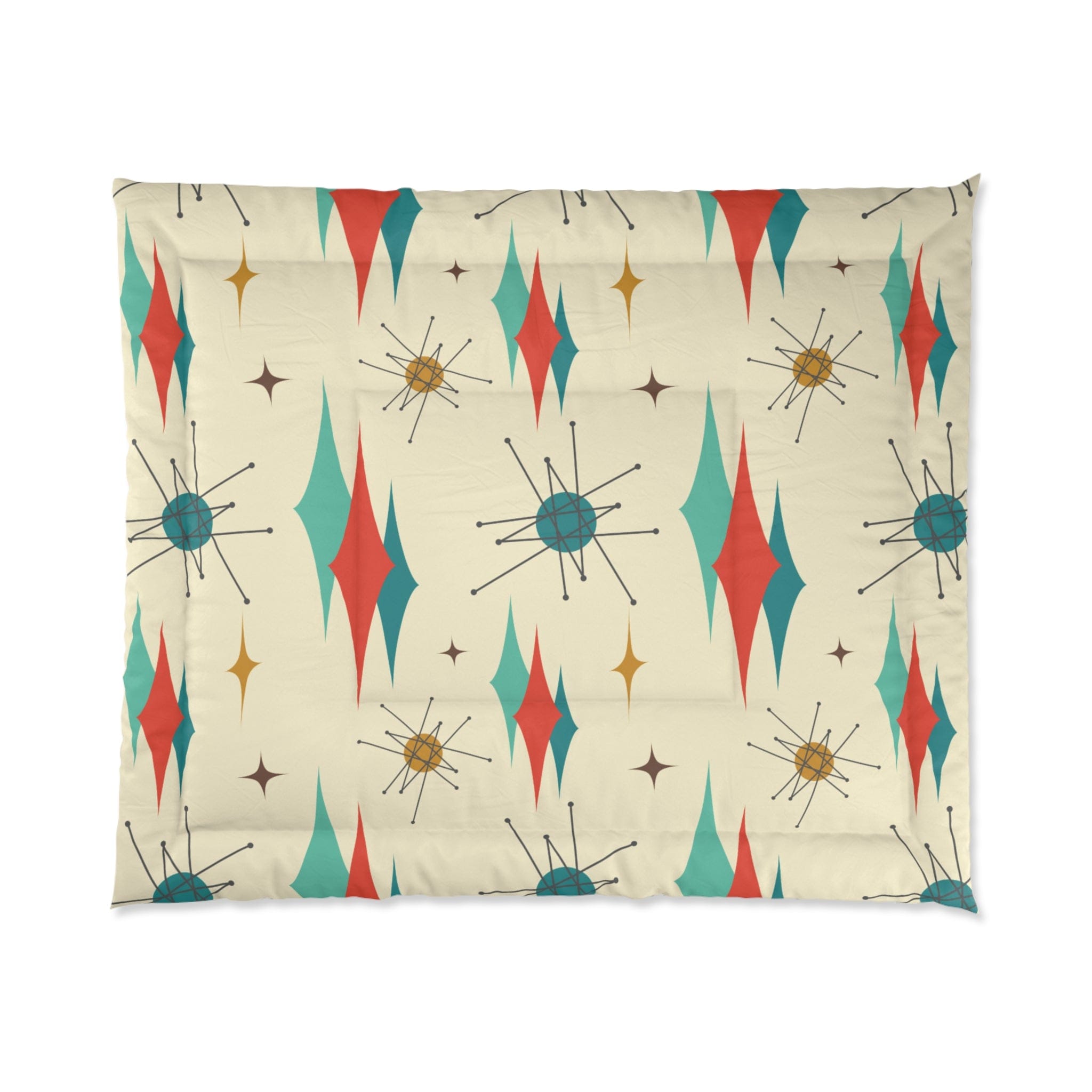 Mid Century Modern Bedding Atomic Retro Franciscan MCM Vintage Inspired Retro King Or Queen Size Comforter