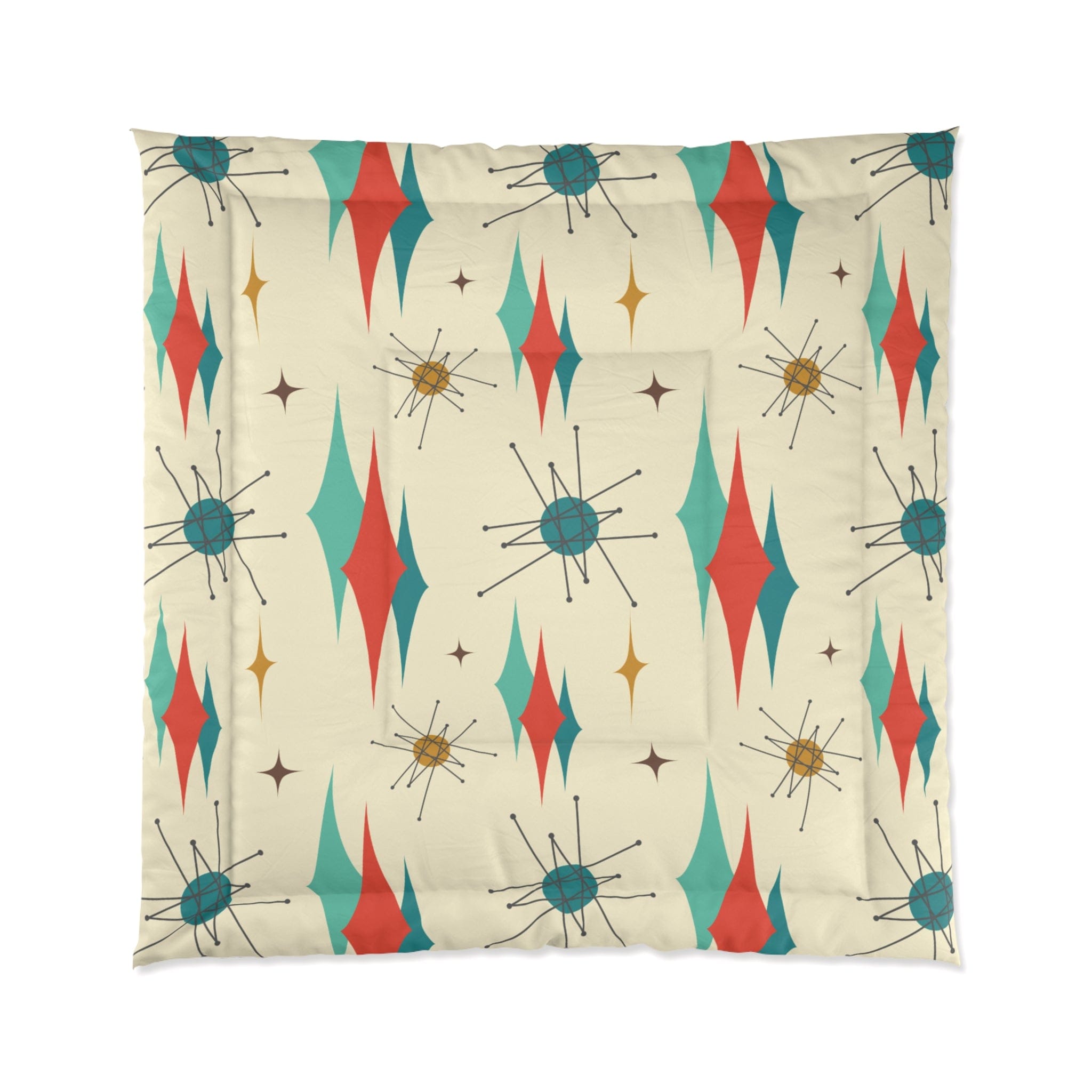 Mid Century Modern Bedding Atomic Retro Franciscan MCM Vintage Inspired Retro King Or Queen Size Comforter