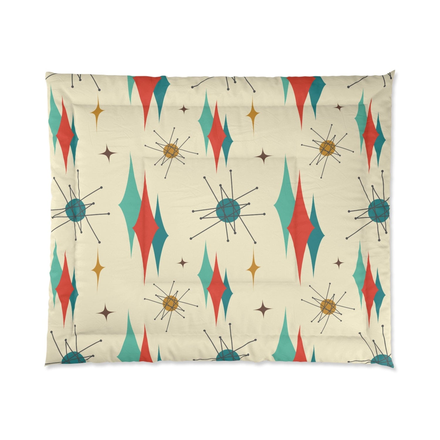 Mid Century Modern Bedding Atomic Retro Franciscan MCM Vintage Inspired Retro King Or Queen Size Comforter