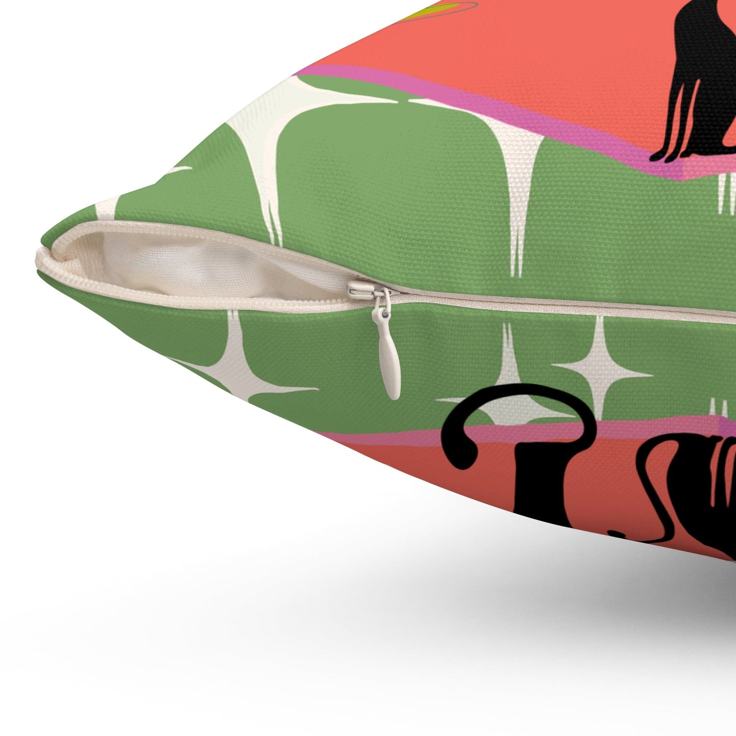 Mid Century Modern Christmas Atomic Cat, Kitschy 50&