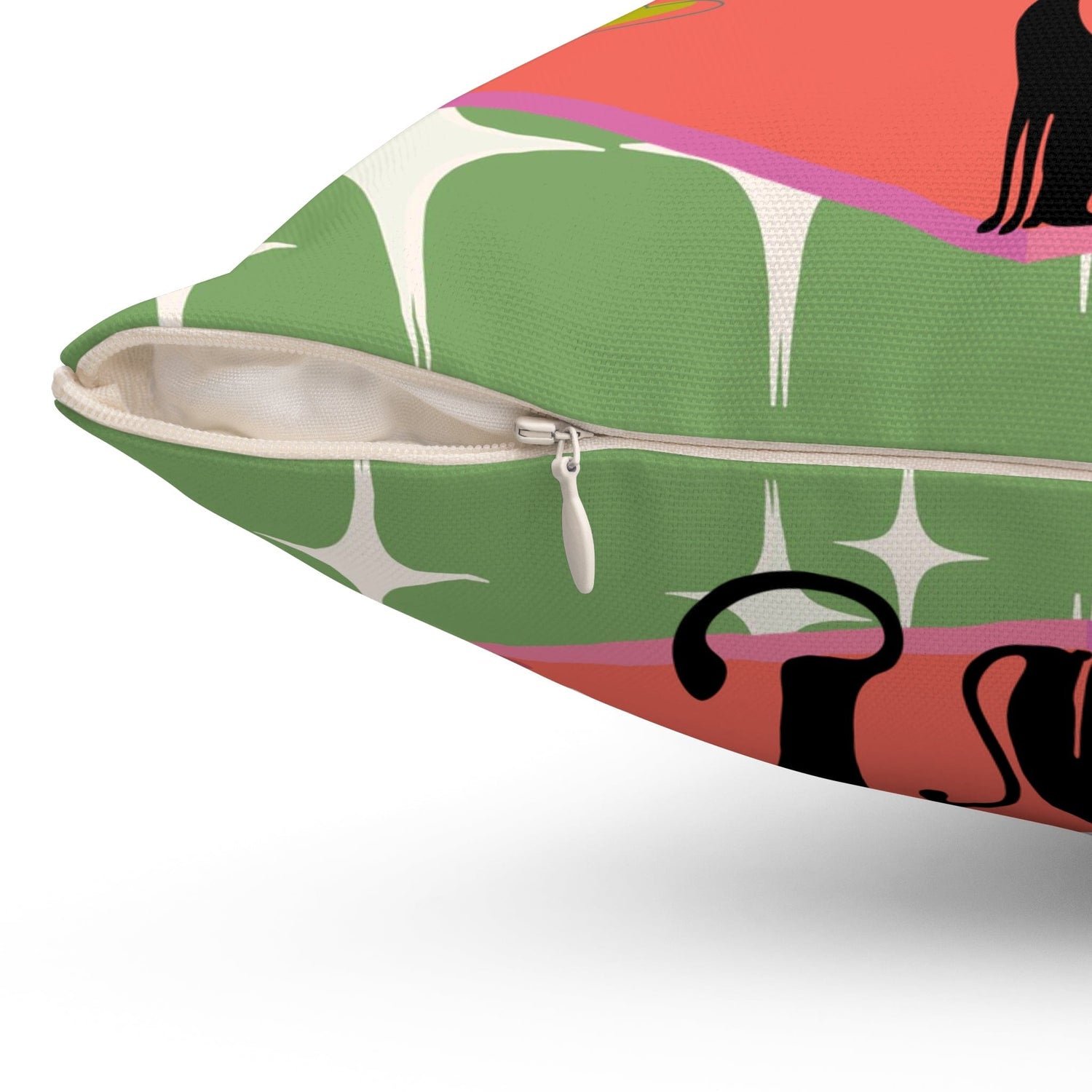 Mid Century Modern Christmas Atomic Cat, Kitschy 50&