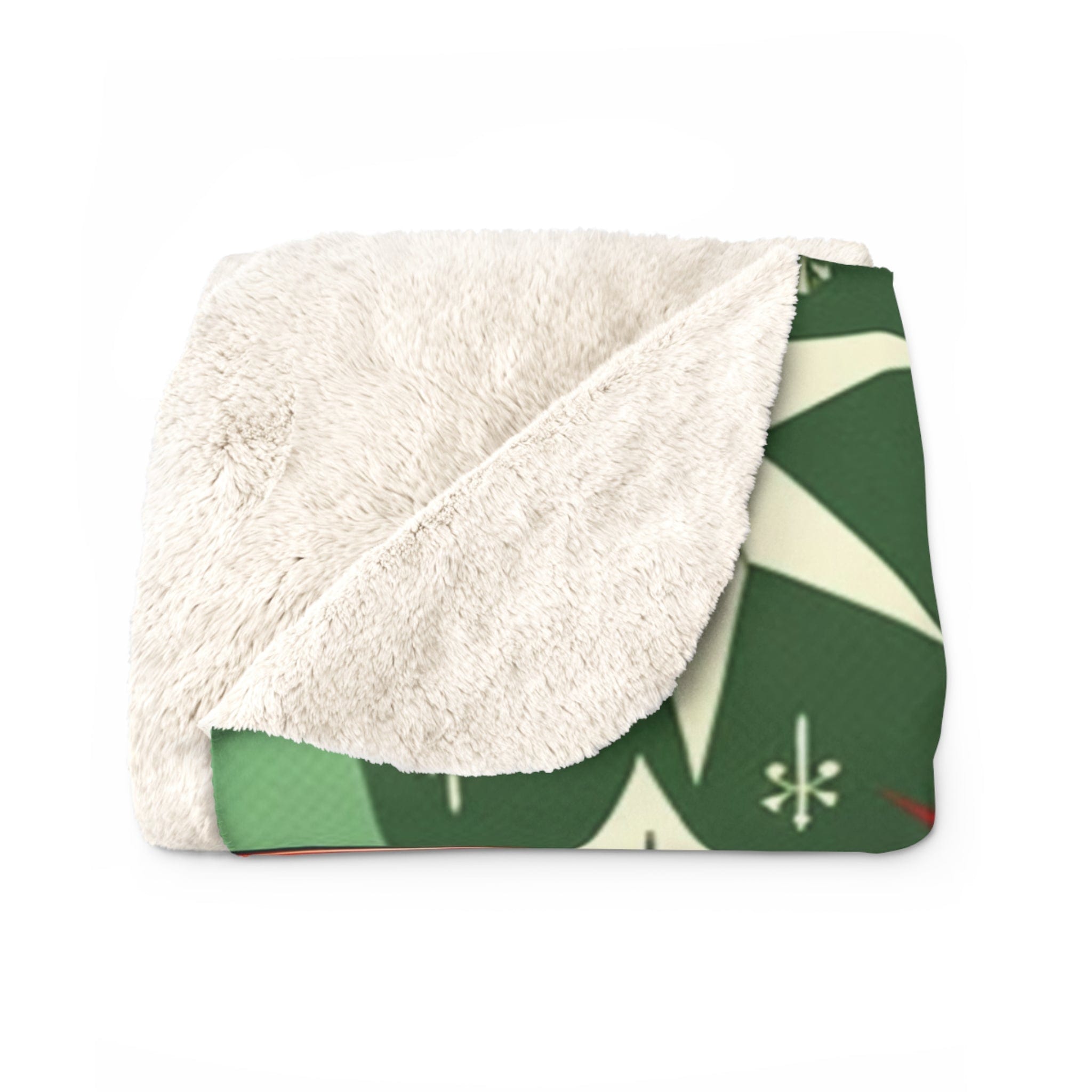 Mid Century Modern Christmas Blanket, Retro Kitsch 50&