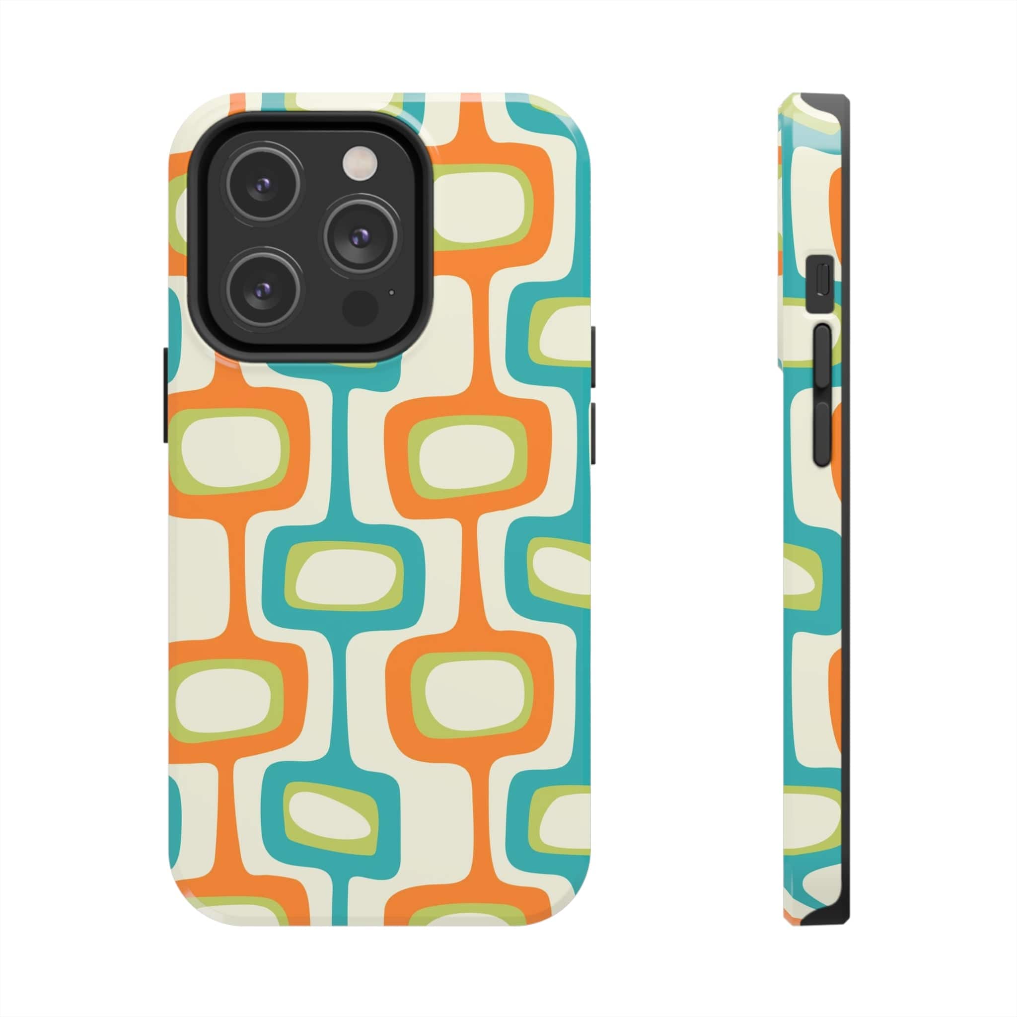 Mid Century Modern Groovy Googie Design, Colorful Smart Phone Touch Cases Phone Case