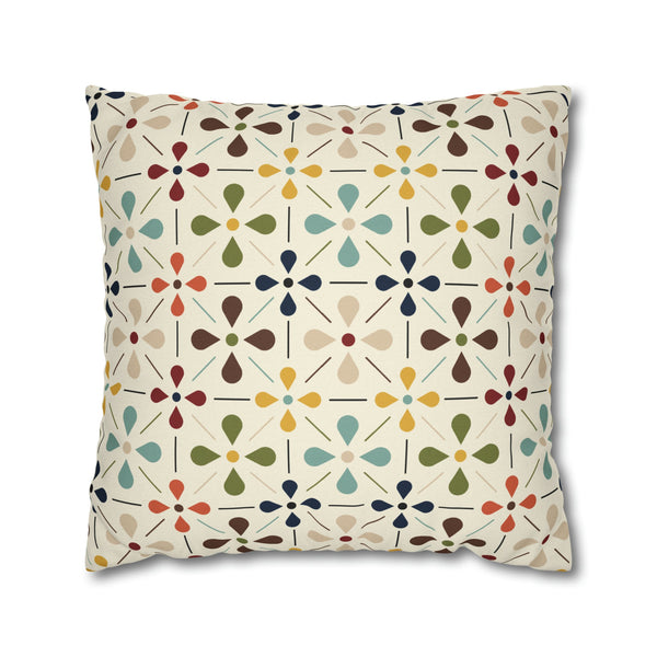 Mid Century Modern Scandinavian Modern Danish Flower, Retro MCM Pillow COVER