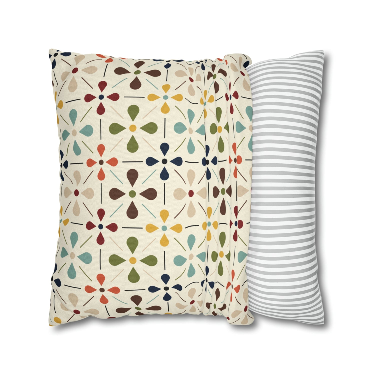 Mid Century Modern Scandinavian Modern Danish Flower, Retro MCM Pillow COVER Home Decor