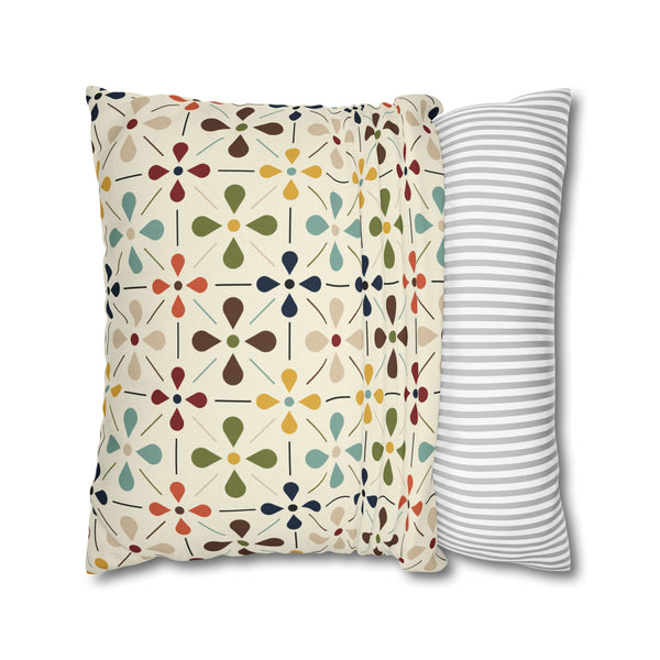 Mid Century Modern Scandinavian Modern Danish Flower, Retro MCM Pillow COVER