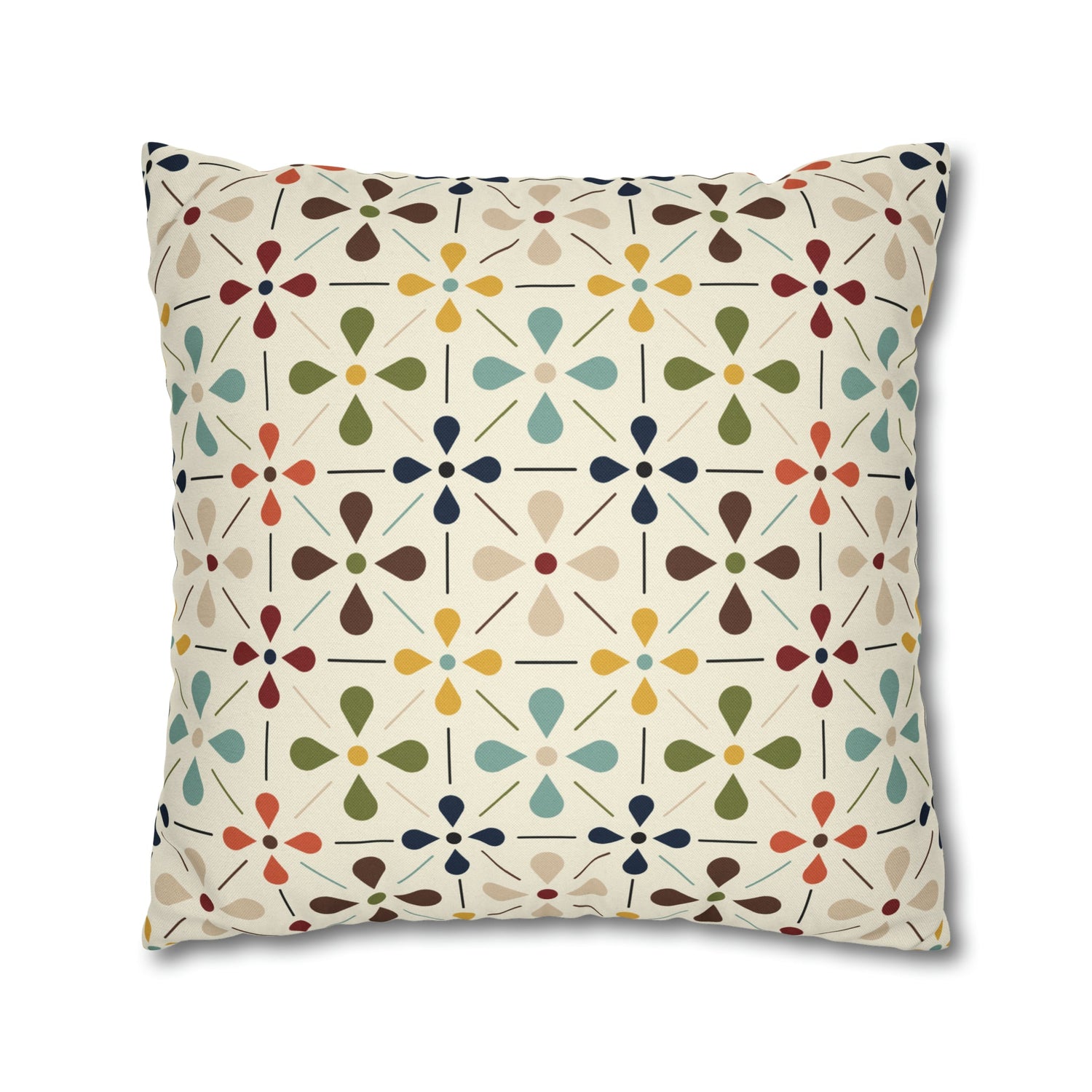 Mid Century Modern Scandinavian Modern Danish Flower, Retro MCM Pillow COVER Home Decor