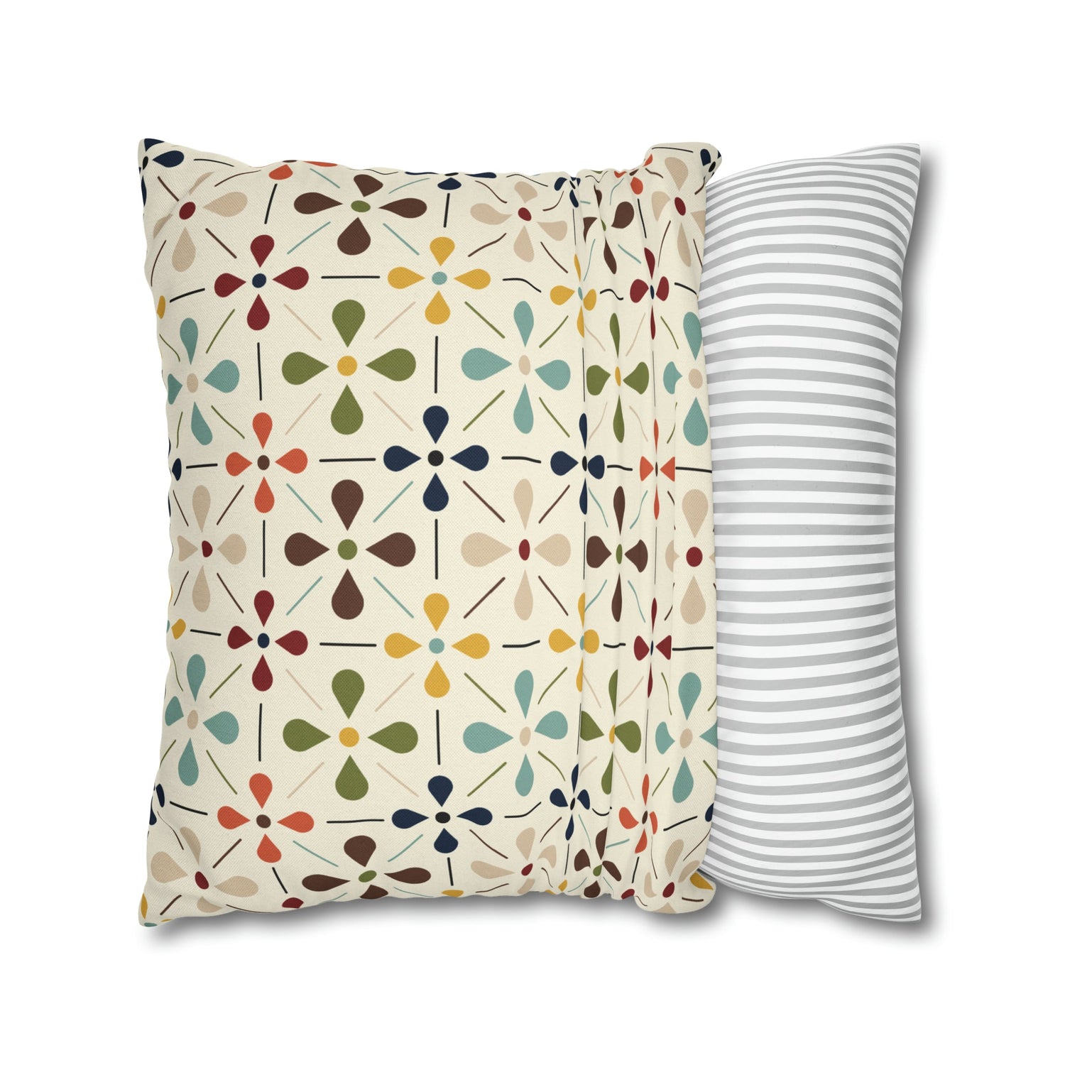 Mid Century Modern Scandinavian Modern Danish Flower, Retro MCM Pillow COVER Home Decor