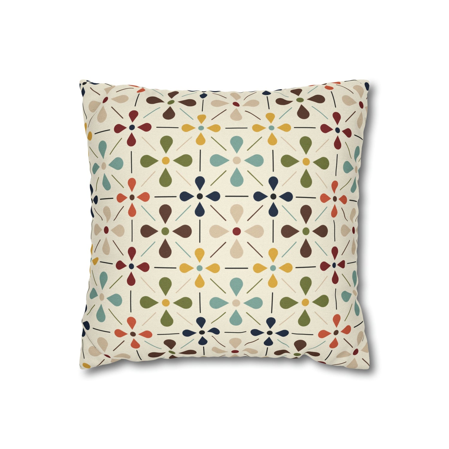 Mid Century Modern Scandinavian Modern Danish Flower, Retro MCM Pillow COVER Home Decor
