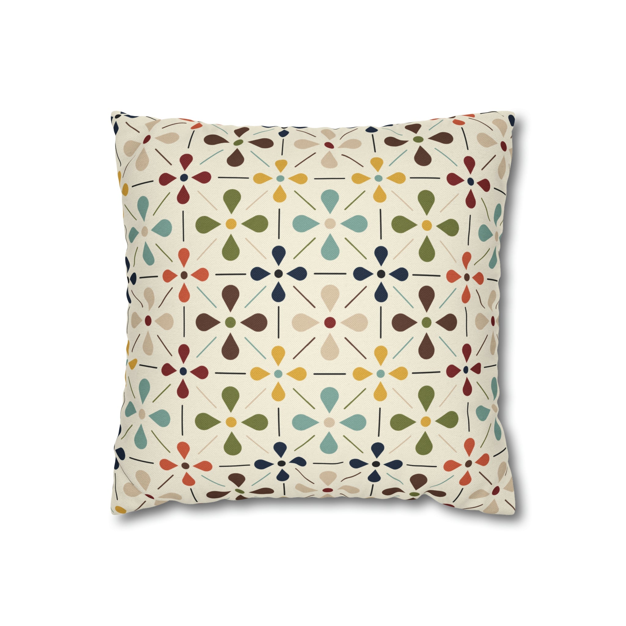 Mid Century Modern Scandinavian Modern Danish Flower, Retro MCM Pillow COVER Home Decor