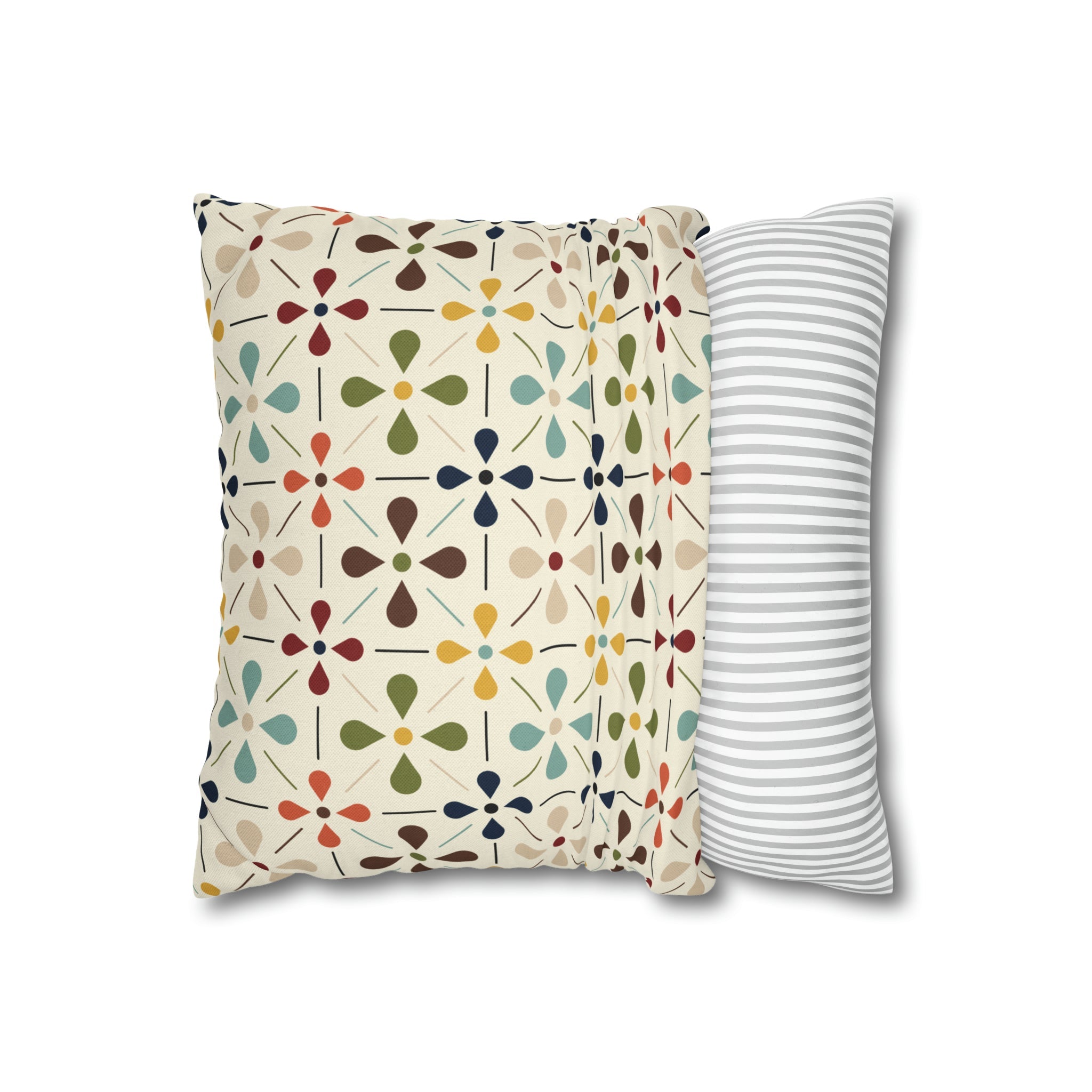 Mid Century Modern Scandinavian Modern Danish Flower, Retro MCM Pillow COVER Home Decor