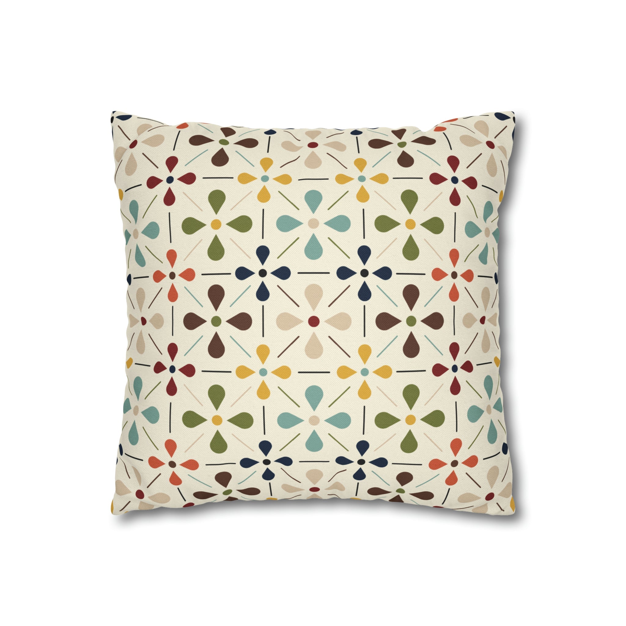 Mid Century Modern Scandinavian Modern Danish Flower, Retro MCM Pillow COVER Home Decor