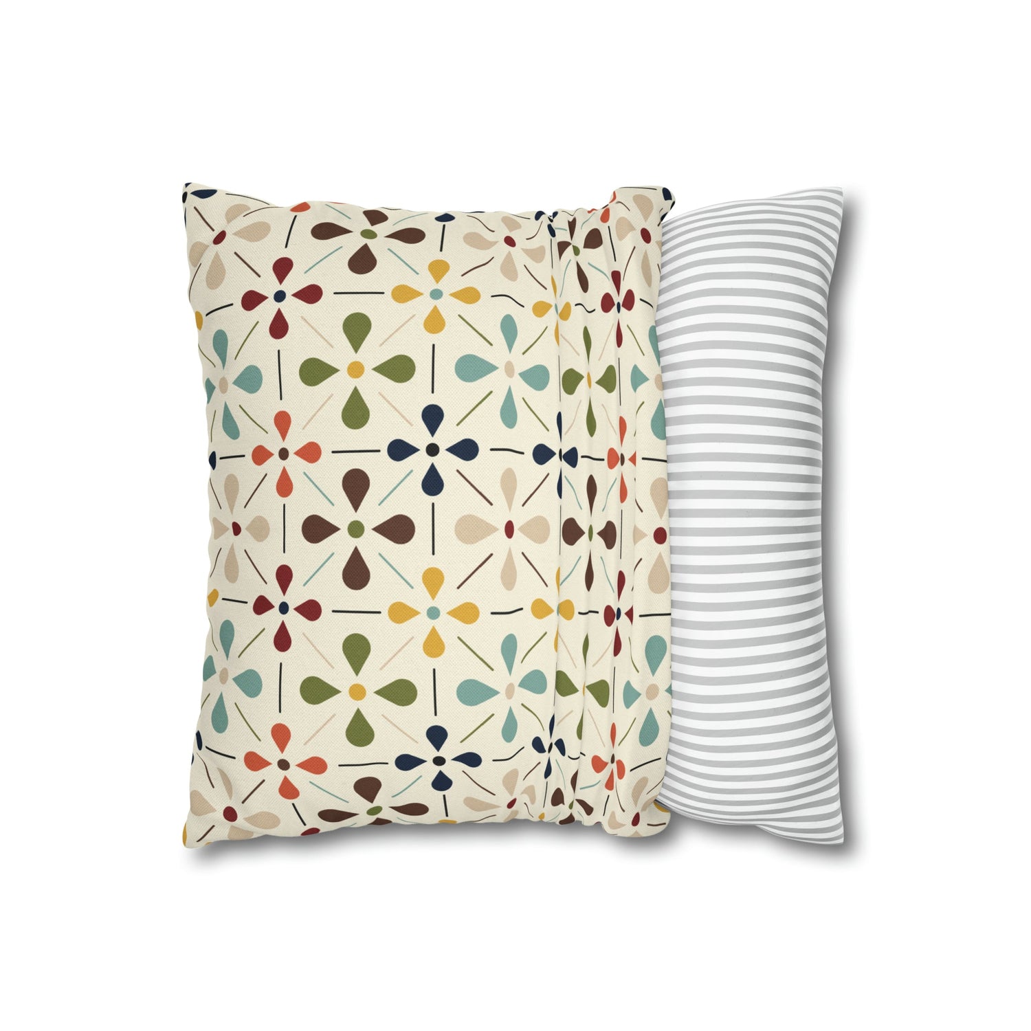 Mid Century Modern Scandinavian Modern Danish Flower, Retro MCM Pillow COVER Home Decor