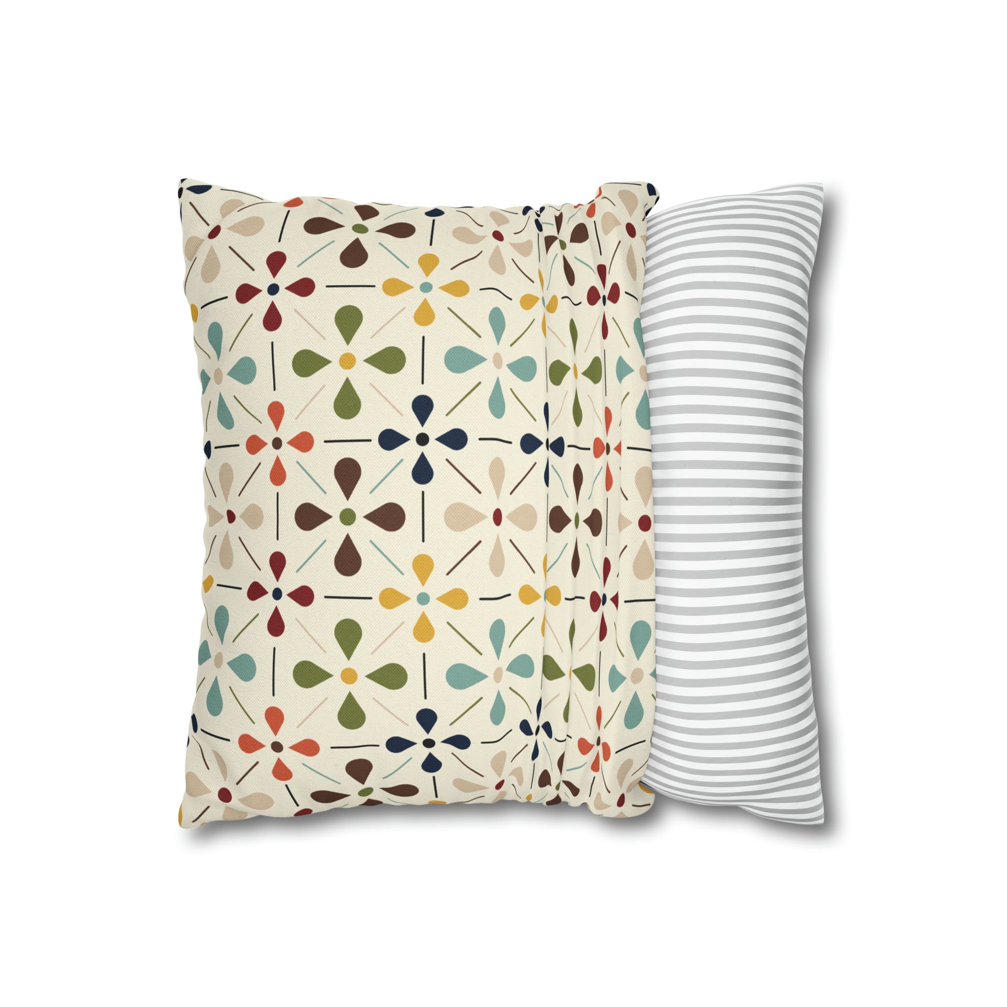 Mid Century Modern Scandinavian Modern Danish Flower, Retro MCM Pillow COVER Home Decor