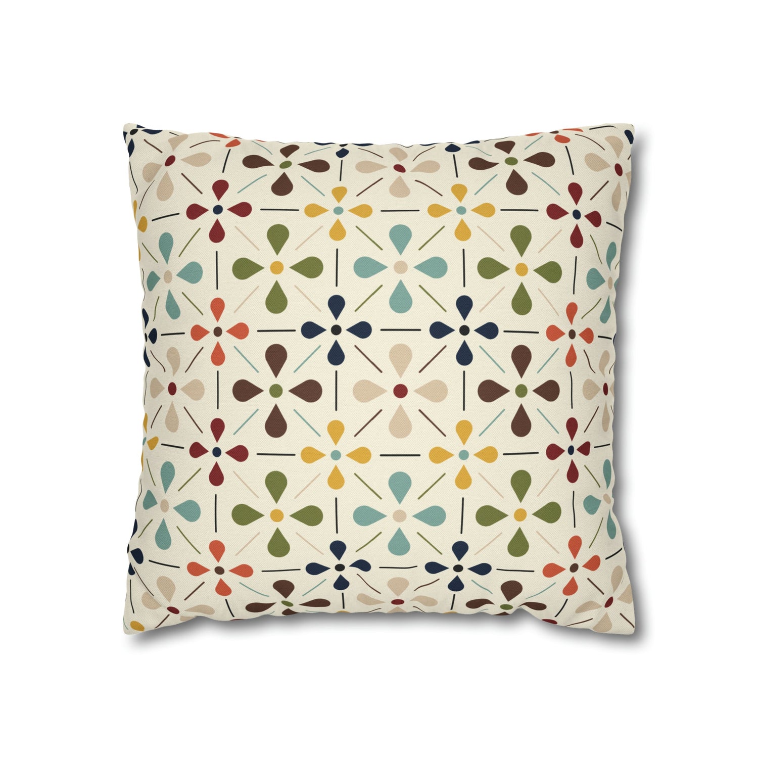 Mid Century Modern Scandinavian Modern Danish Flower, Retro MCM Pillow COVER Home Decor